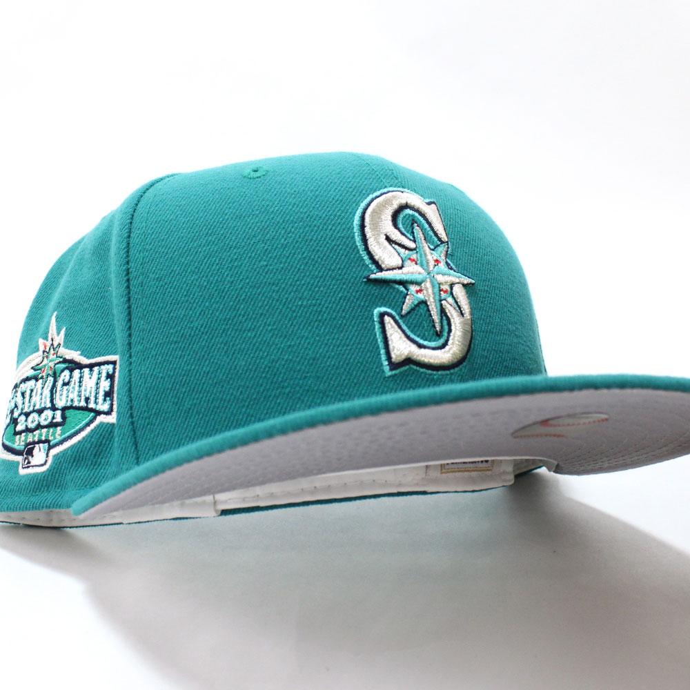 Seattle Mariners 2001 All Star Game New Era 59Fifty Fitted Hat (Aqua G