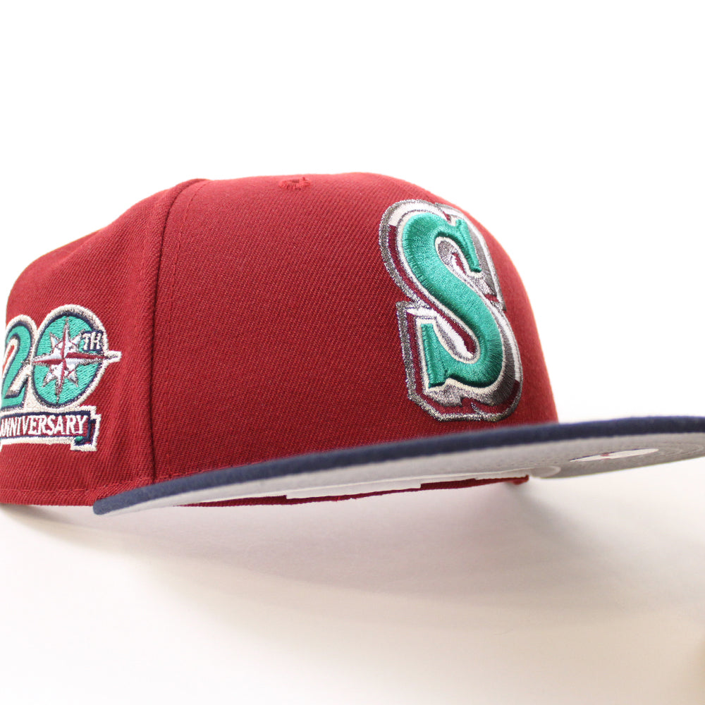 Seattle Mariners New Era Aqua/Navy Bill And Pink Bottom With 40TH  Anniversary Patch On Side 9FIFTY Adjustable SnapBack Hat