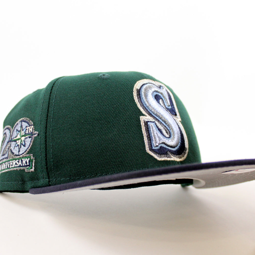 Washington Senators 1960 Season Anniversary New Era 59FIFTY Fitted Hat (Teal Dark Green Aqua Under BRIM) 7 1/8