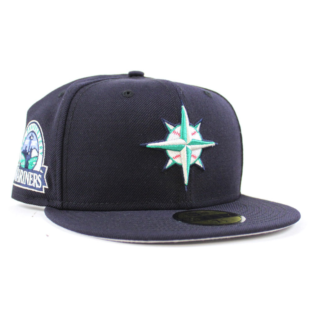 seattle mariners fitted grey brim