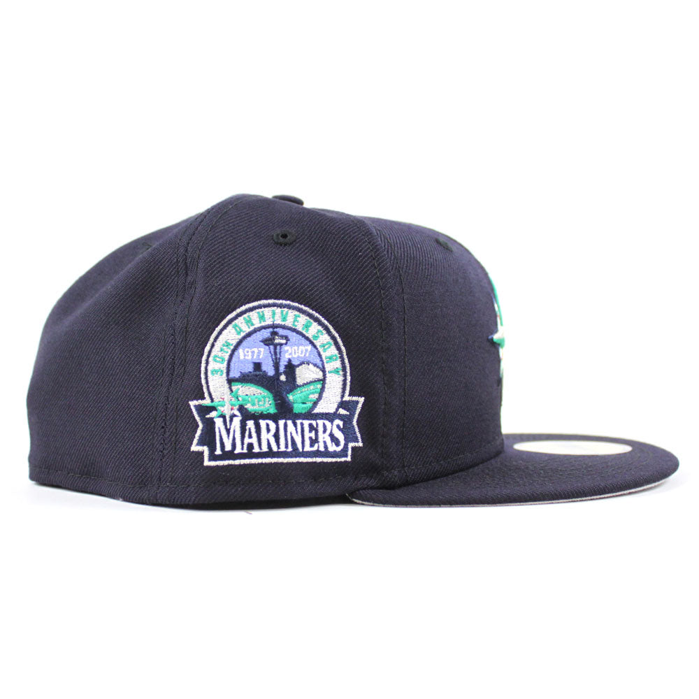 seattle mariners fitted grey brim