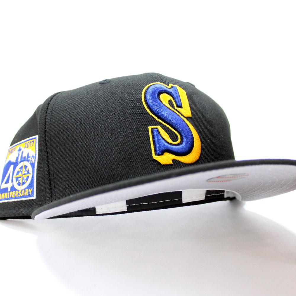 seattle mariners fitted grey brim