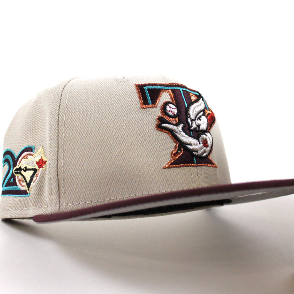 TORONTO BLUE JAYS 20TH ANNIVERSARY SKY BLUE BROWN PINK BRIM NEW ERA FI –  Sports World 165