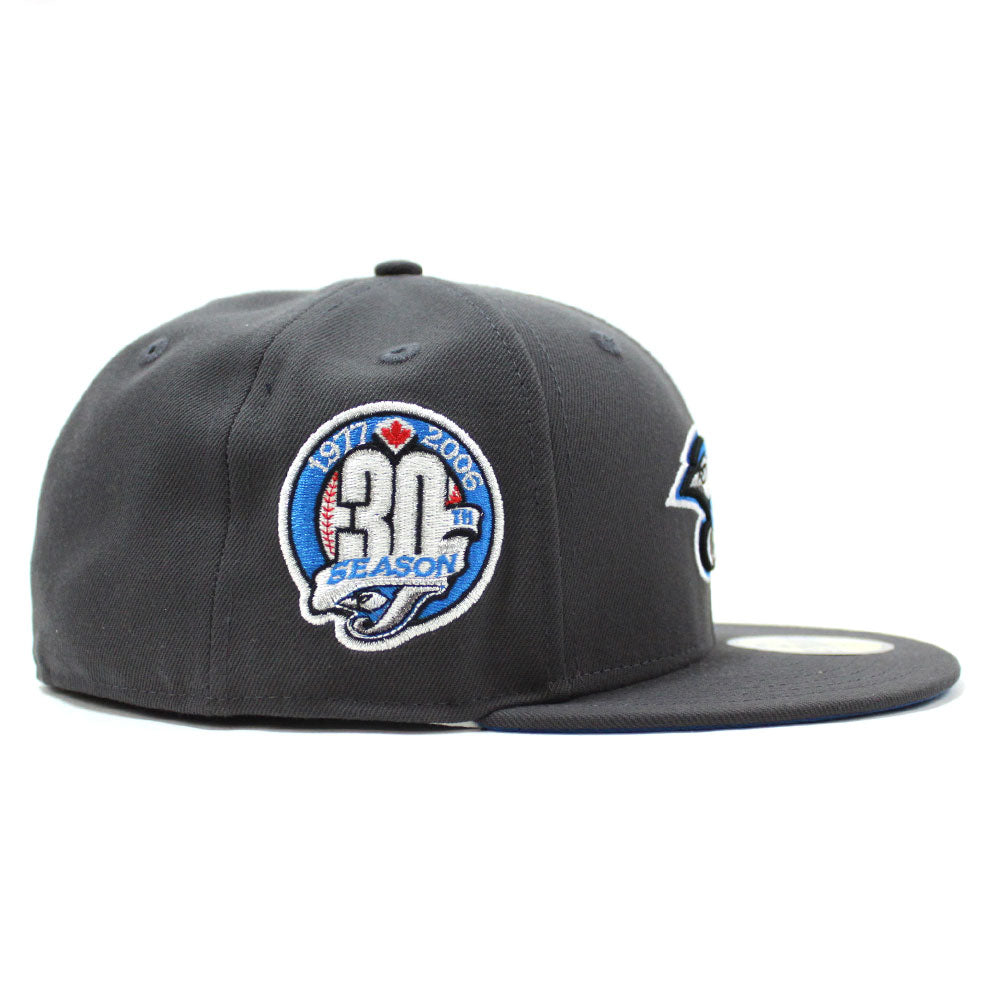 Toronto Blue Jays 30th Anniversary New Era 59fifty Fitted Hat Grey Bl Ecapcity