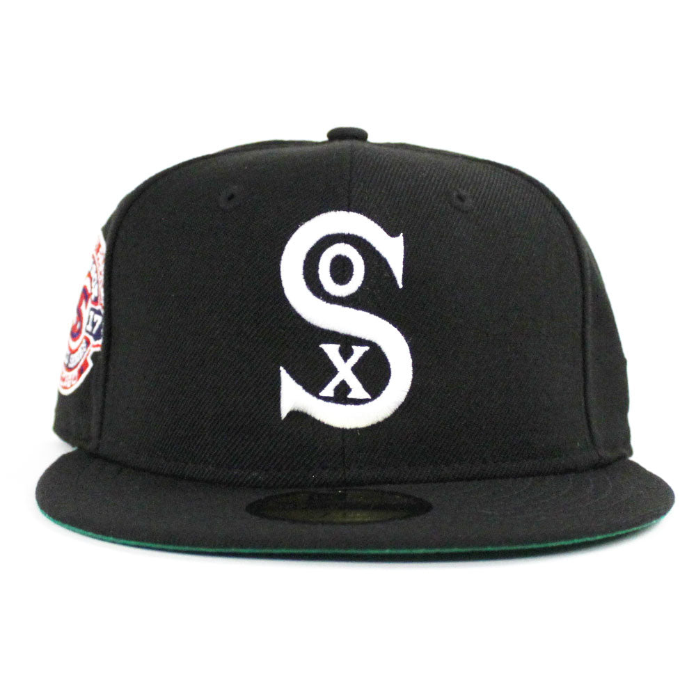 white sox hat green under brim