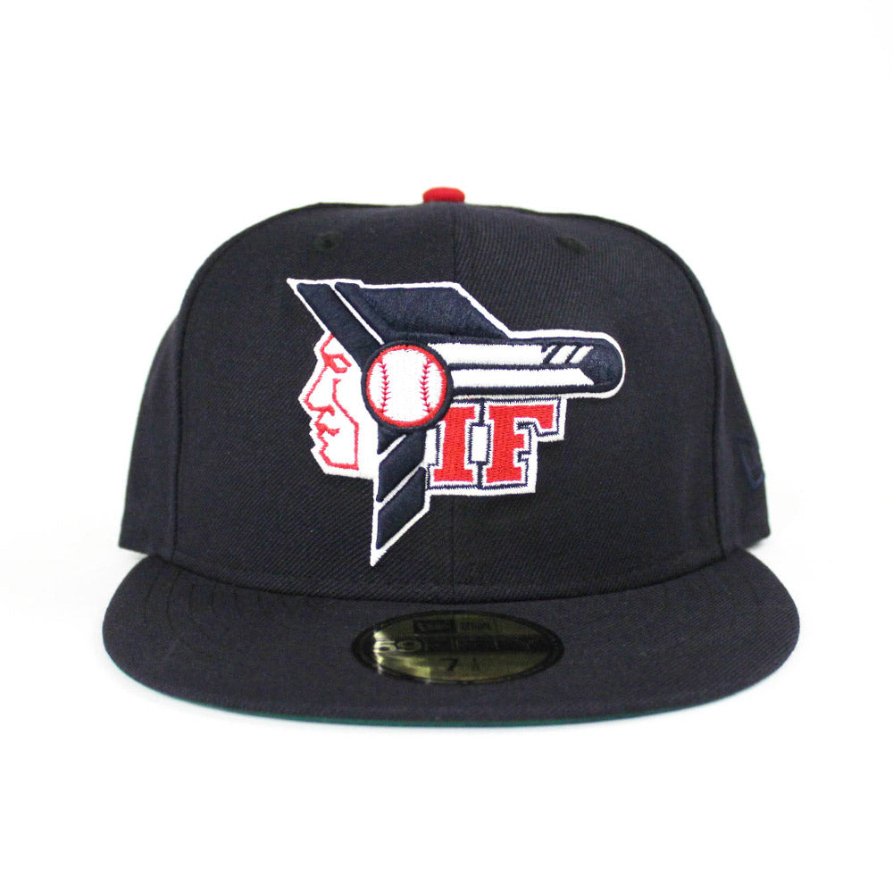 Idaho Falls Braves New Era 59Fifty Fitted Hat (Navy Green Under Brim ...