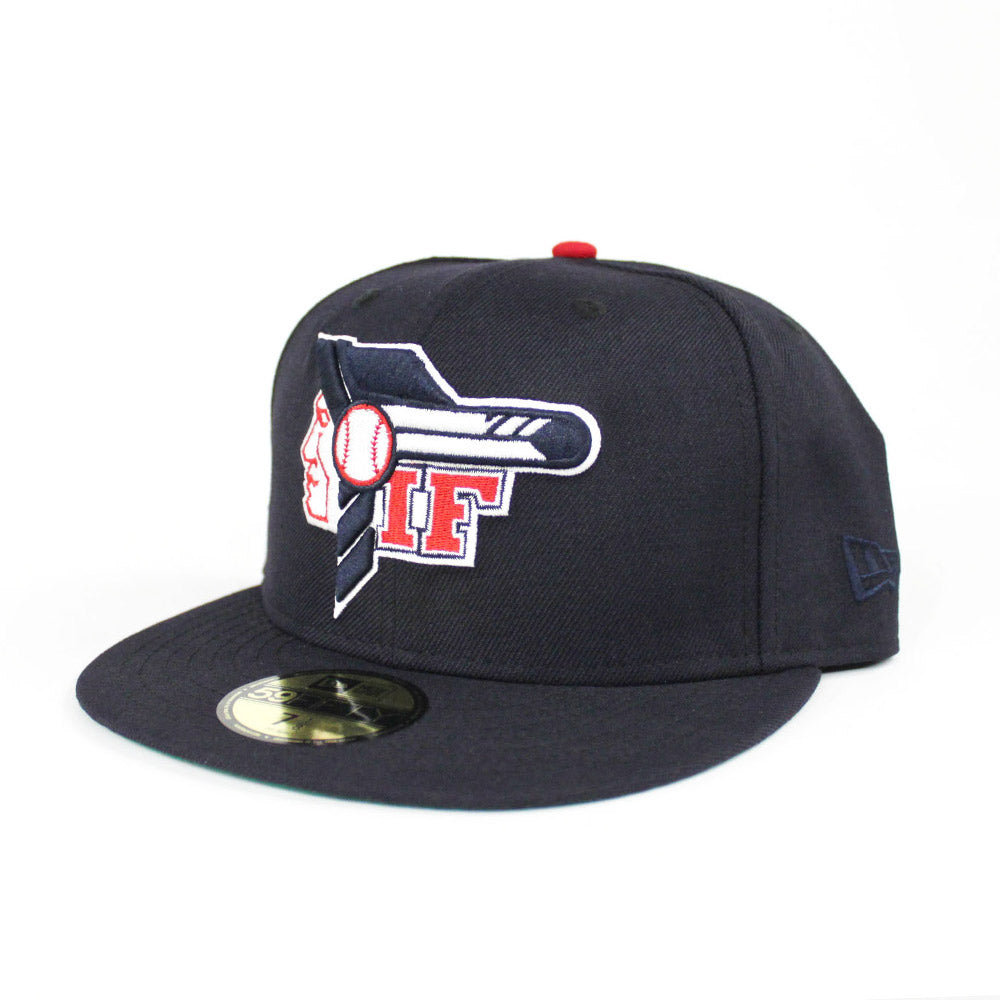 Idaho Falls Braves New Era 59Fifty Fitted Hat (Navy Green Under Brim ...