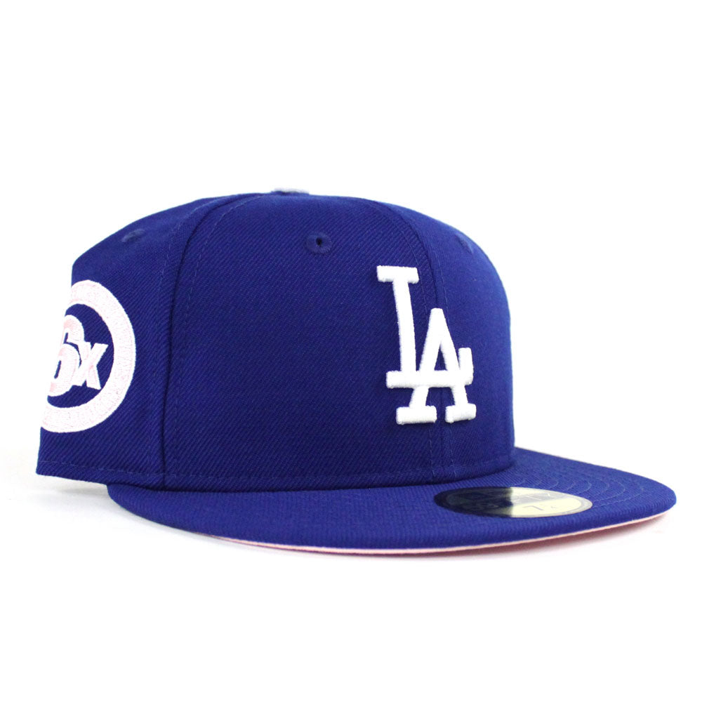Los Angeles Dodgers 6X World Series New Era 59Fifty Fitted Hat (Pink ...