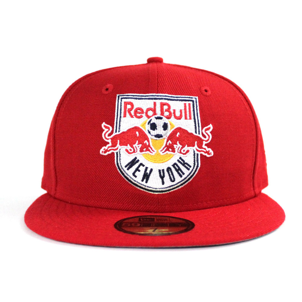New York Red Bulls New Era 59fifty Fitted Hat Red Gray Under Brim Ecapcity