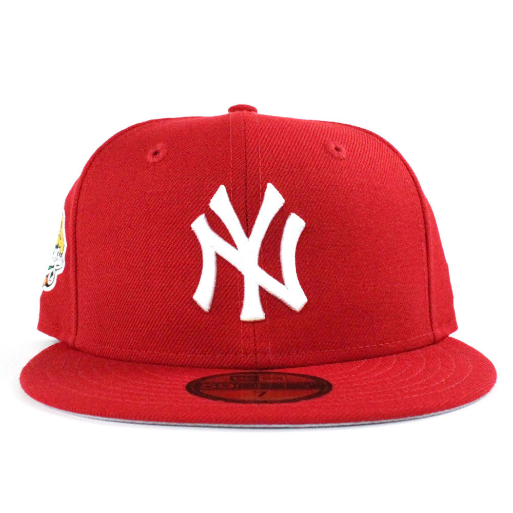 New York Yankees 1999 World Series New Era 59Fifty Fitted Hat (Red Gray ...
