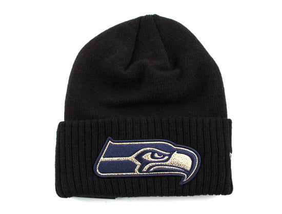 Seattle Seahawks Super Bow XLVIII New Era Pom Beanie (TEAM COLORS