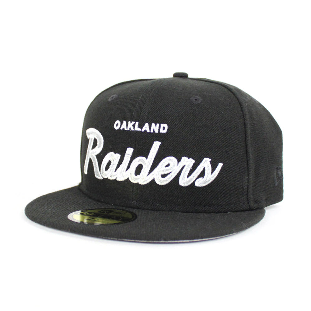 New Era 9FIFTY CTO Las Vegas Raiders Script Snapback Hat Black White