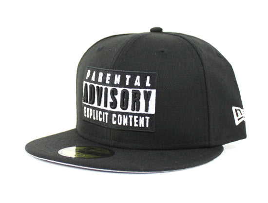 Parental Advisory Label New Era 59Fifty Fitted Hat (Gray Under Brim ...