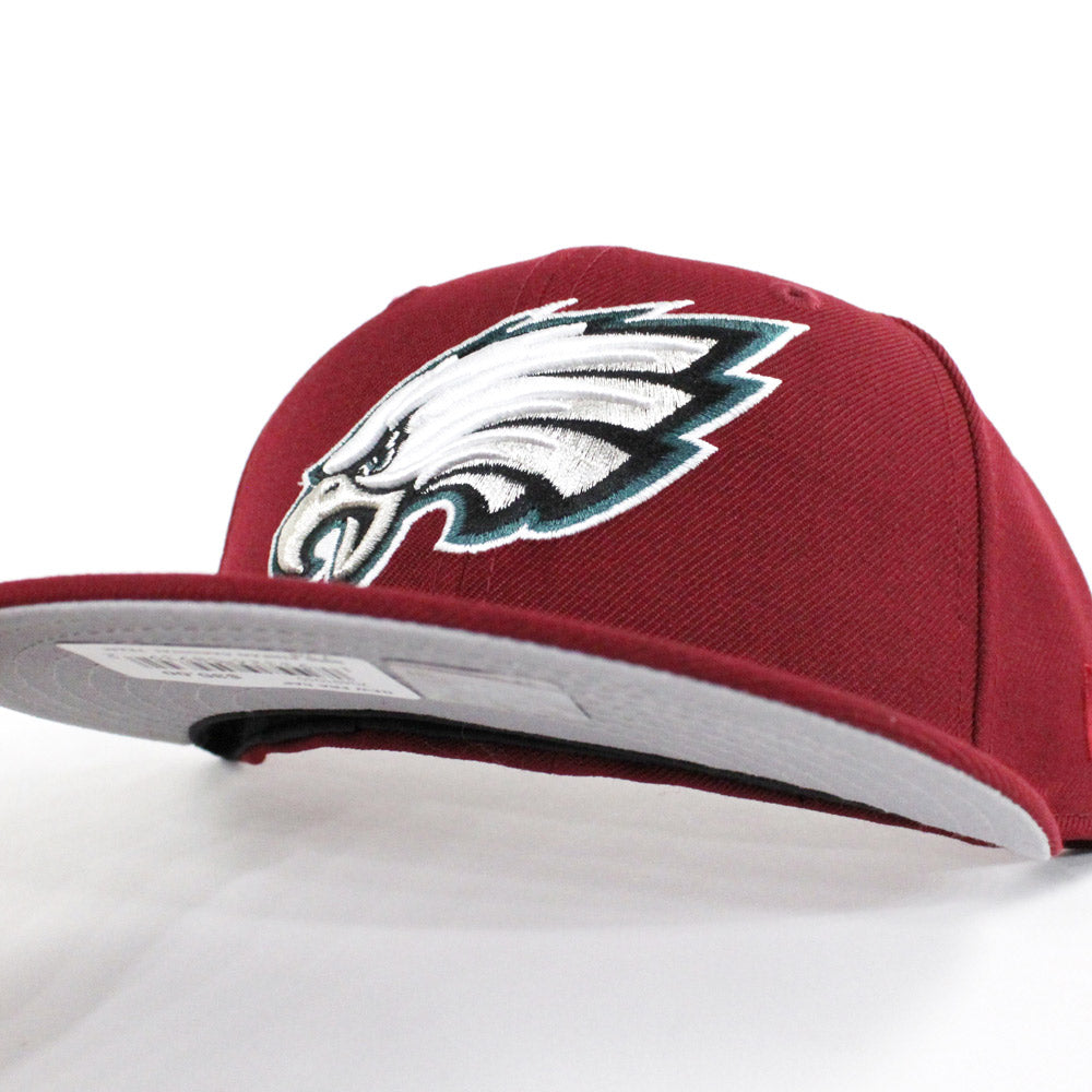 Philadelphia Eagles New Era Flipside 2Tone 59FIFTY Fitted Hat - Black/