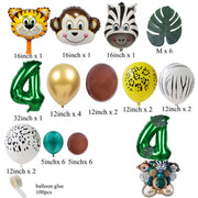 Jungle Safari Party Animal Digital Balloons Set