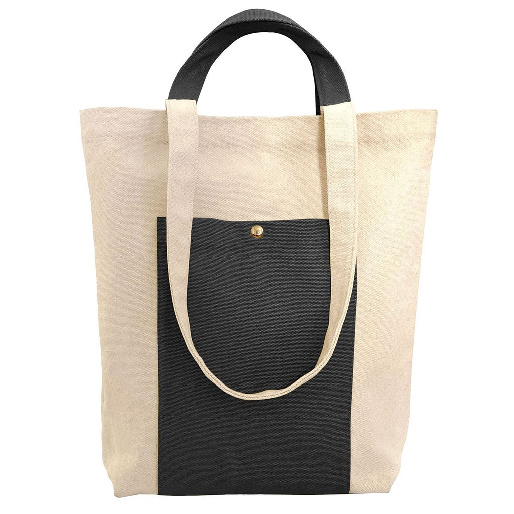 Canvas Tote Bag with Handles (Black) – Kelamy