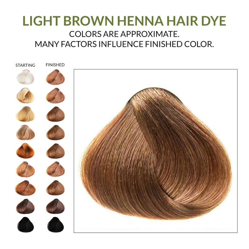 Light Brown Henna Hair Dye l The Henna Guys® l Henna Hair Color