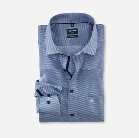 Olymp Luxor Dynamic Fit Shirt Flex Kevin | Modern Blue [#1256-24-11 - Bowens 24/Seven