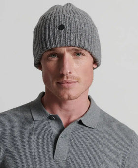 Superdry Vintage Eclipse Navy Beanie Grit Kevin | Logo - Bowens