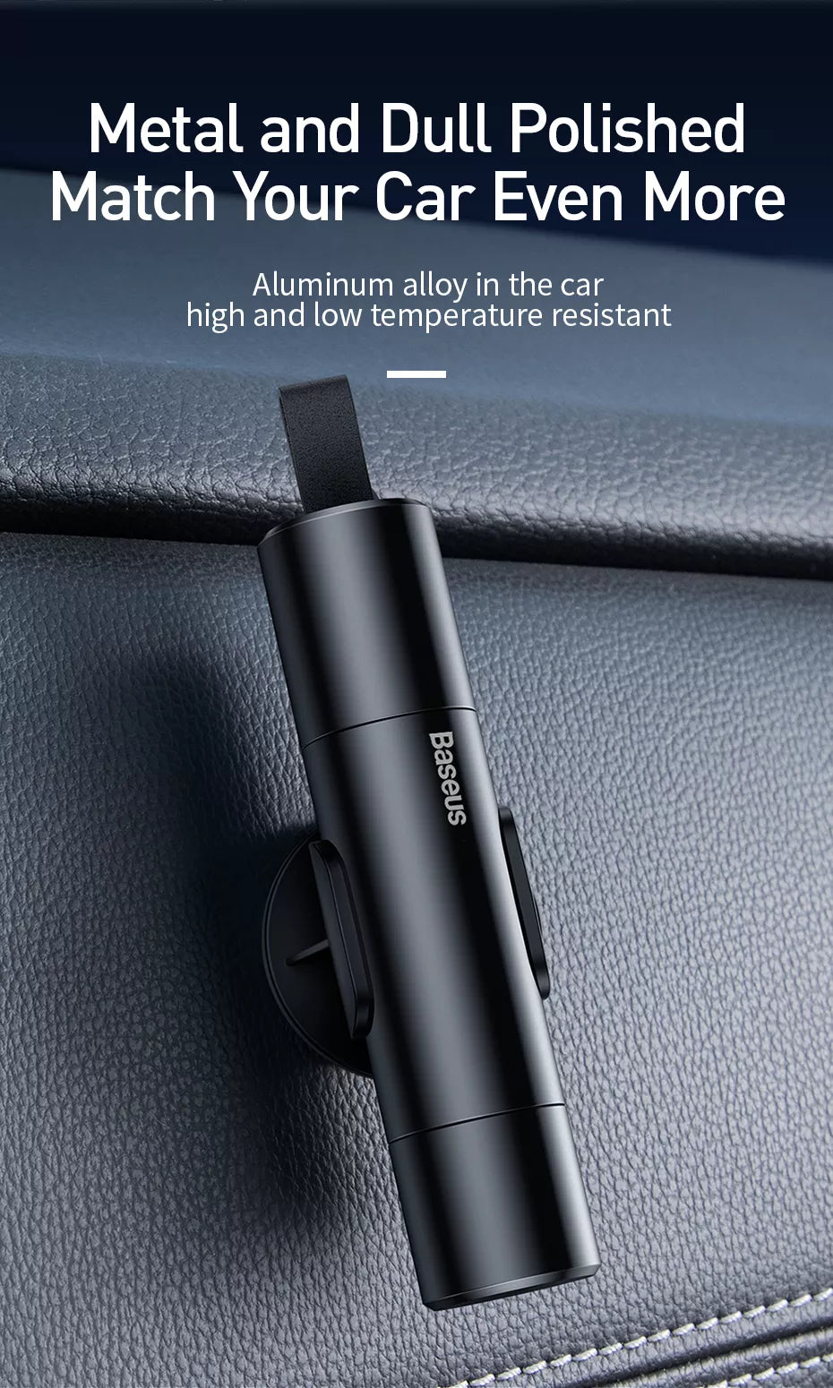 Baseus Car Window Glass Breaker Safety Hammer Seat Belt Cutter