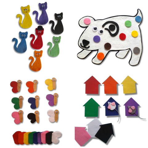 Felt Board Magic - Colors 1 Felt Set Pattern Collection