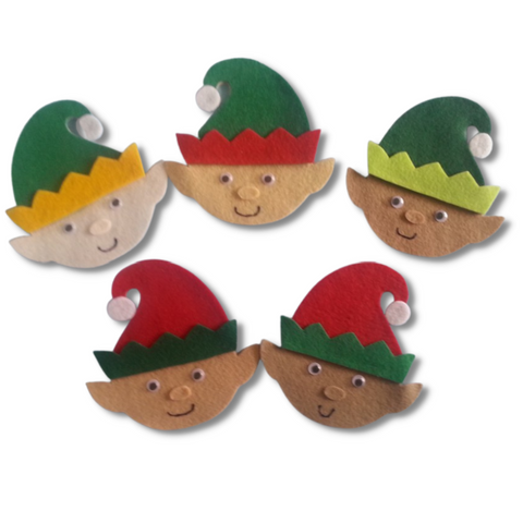 Felt Board Magic - Five Little Elves Counting Felt Set