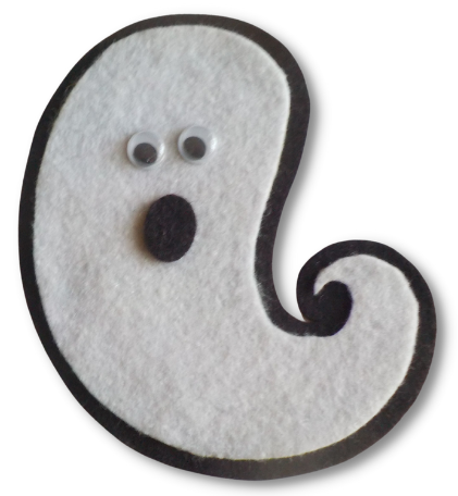 Felt Board Magic - Five White and Spooky Ghosts