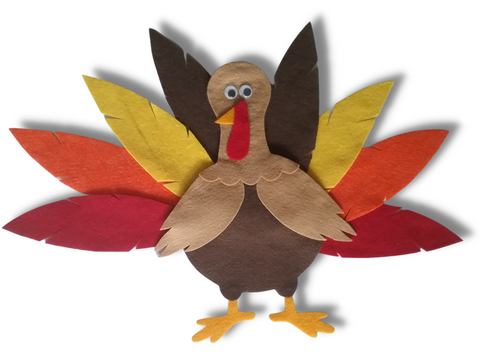 Felt Board Magic - Turkey Feathers - Colors and Thanks Giving Songs
