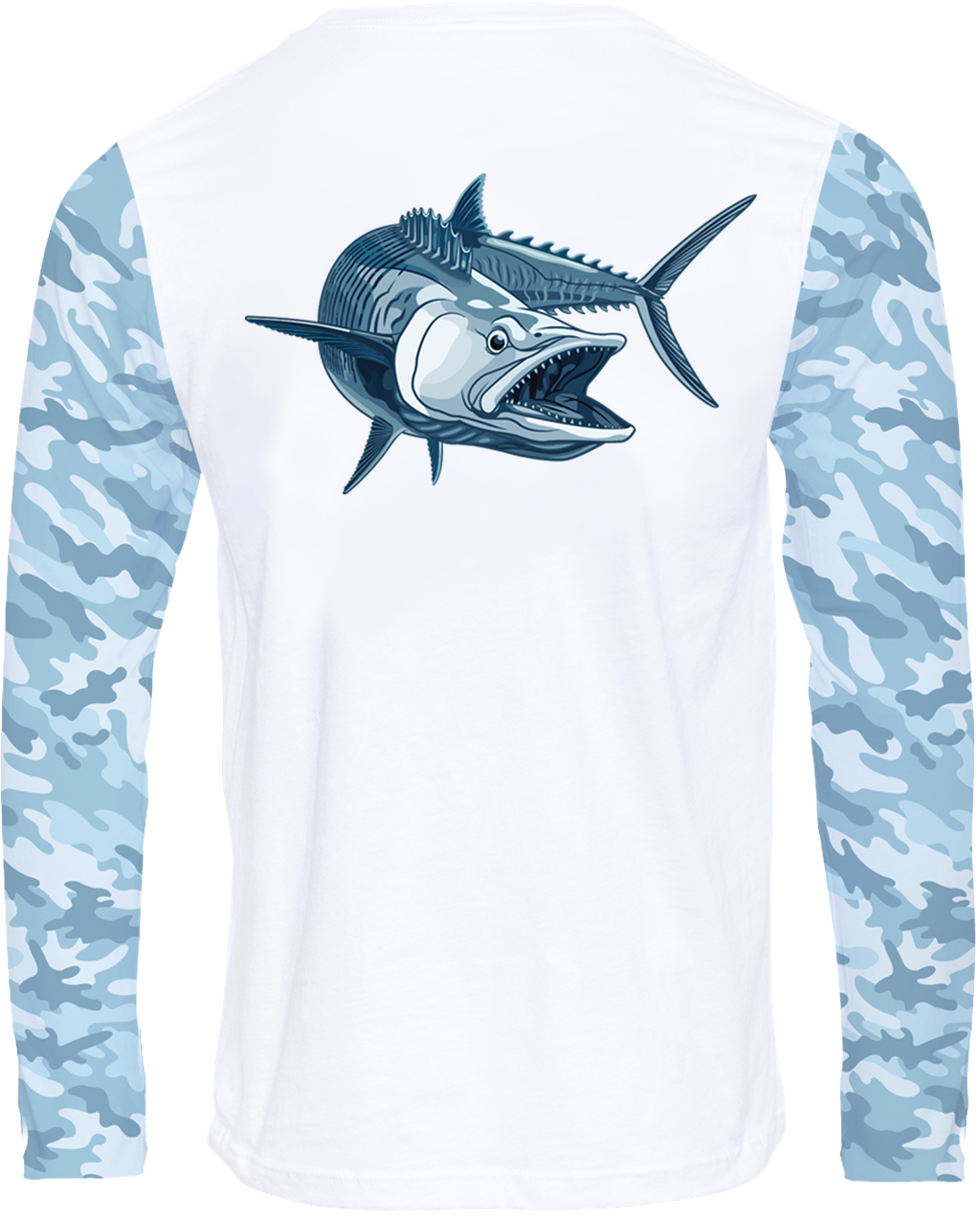 Kingfish - Men's Hooded Performance Fishing Shirt - Best Sun Shirts - Multi-Seasonal - UPF 50+ - Long Sleeve Fishing Shirt - Xxs