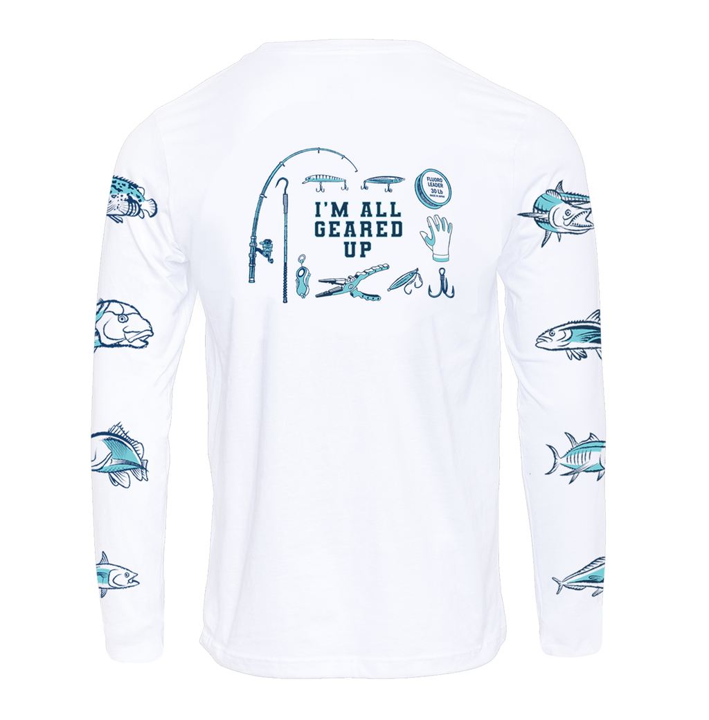 Kingfish - 50+UPF Long Sleeve T-shirt, Fishing Apparel, Fishing