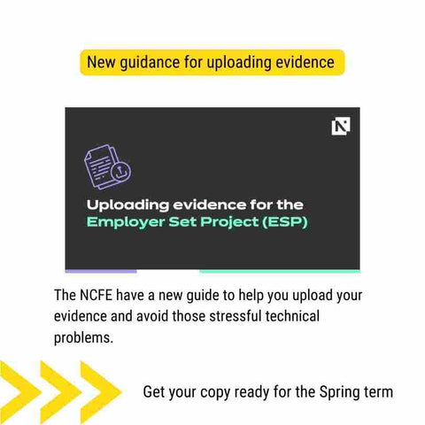 NCFE T Level Health evidence upload guide