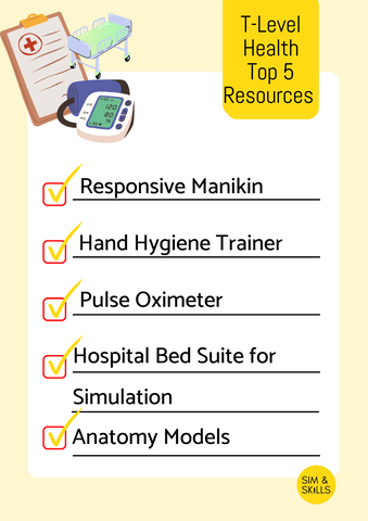Sim & Skills T Level Health resources list