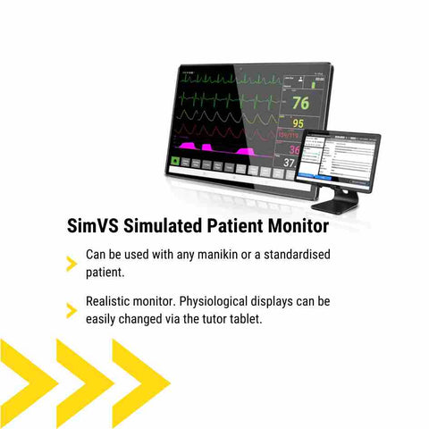 SimVS Simulated Patient Monitor for T-Level Health