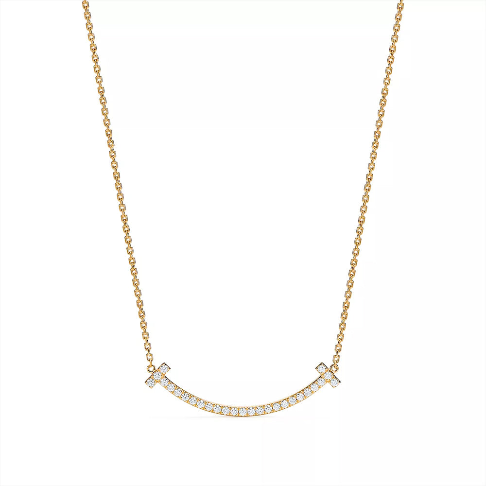 Tiffany & Co. 18K Smile Necklace Large - Ruby Lane