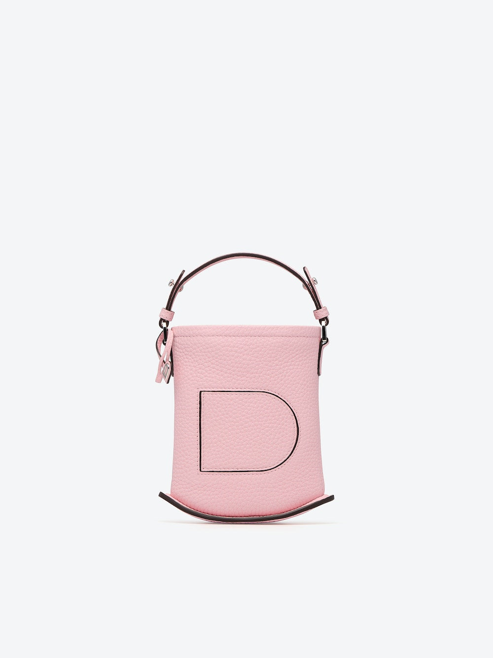 Delvaux Taurillon Mini Pin Daily Surpique Bucket Vegetal Ivory