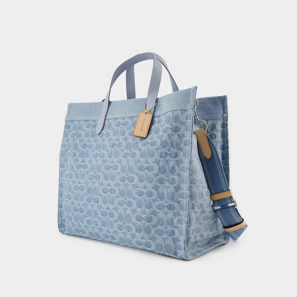 Logo Mini Tote Bag - Acne Studios - Blue - Denim