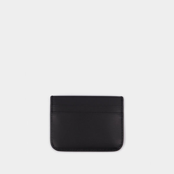 Le Porte Nastrinu Leather Cardholder in Black - Jacquemus