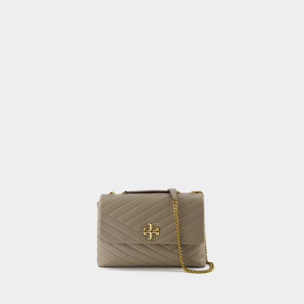 Fleming Soft Barrel Bag - Tory Burch - Leather - Grey Pony-style calfskin  ref.967113 - Joli Closet