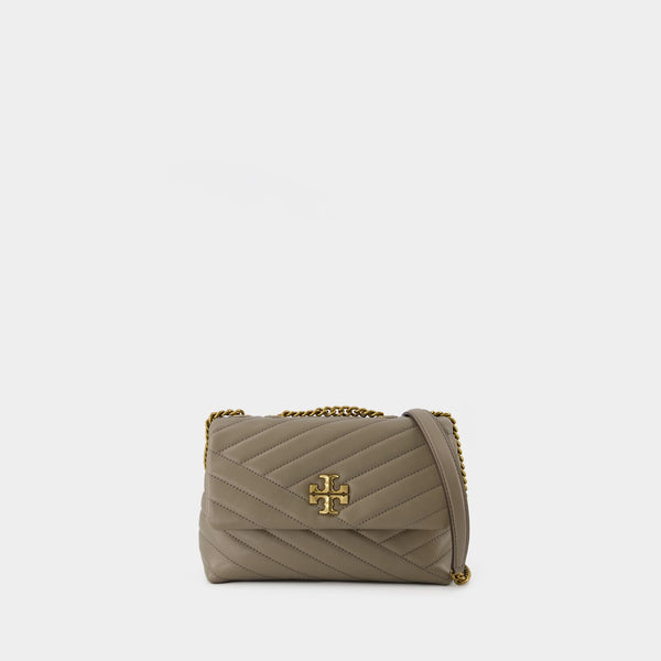 Tory Burch MINI KIRA FLAP BAG - Pochette - brie/avorio 