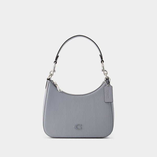 Heart Crossbody - Coach - Leather - Grey Blue Pony-style calfskin  ref.960247 - Joli Closet