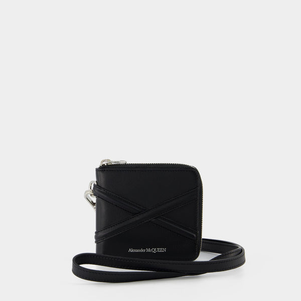 Flat Zip w/CC Wallet - Alexander McQueen - Black - Leather Female