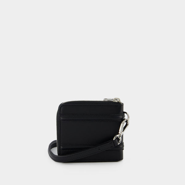 Flat Zip w/CC Wallet - Alexander McQueen - Black - Leather Female