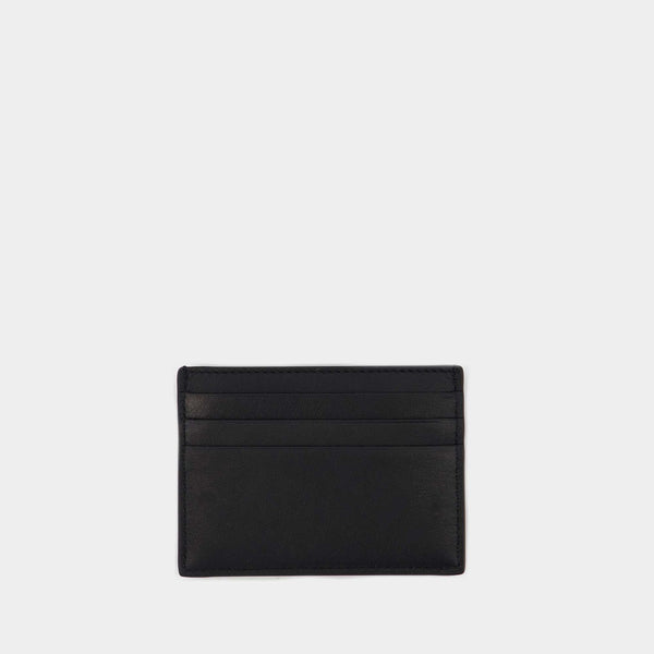 Plain Leather Black Card Holder Wallet