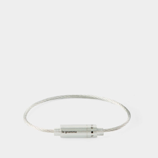 9G Cable Bracelet   Le Gramme   Silver