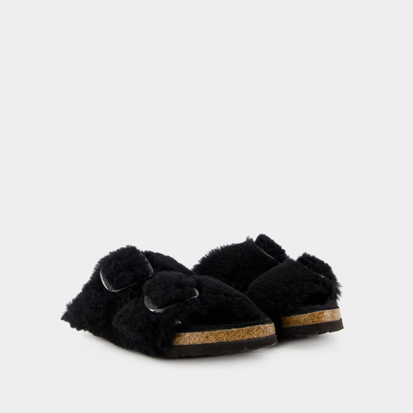 Birkenstock Arizona Big Buckle Shearling Teddy (Black) Black / 38