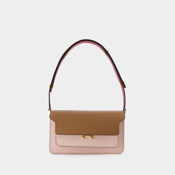 Trunk leather mini bag Marni Brown in Leather - 35445020