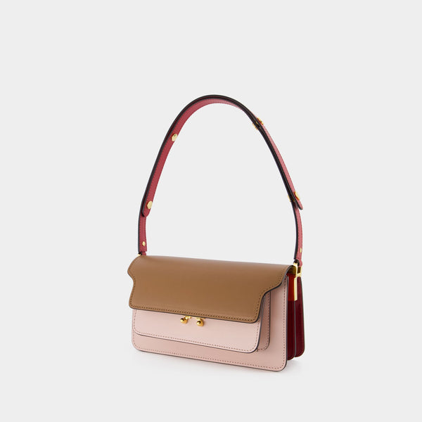 Trunk leather mini bag Marni Brown in Leather - 35445020