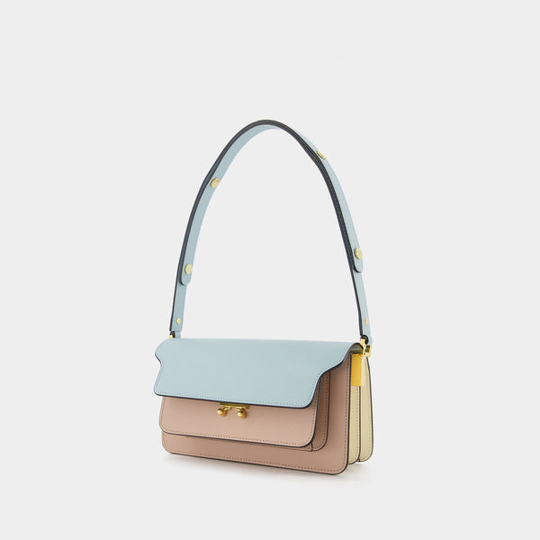 MARNI: Trunk bag in leather - Strawberry