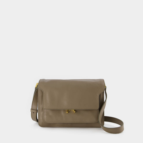 Trunk leather mini bag Marni Brown in Leather - 35445020