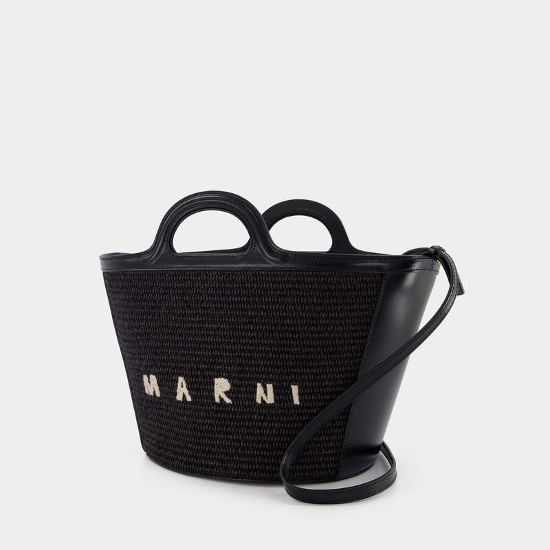 Tropicalia Small Tote Bag - Marni - Black - Leather